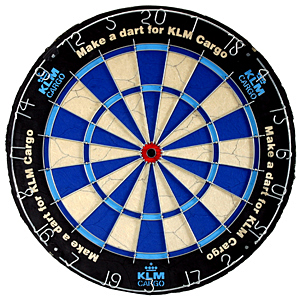 Bedrukt dartbord