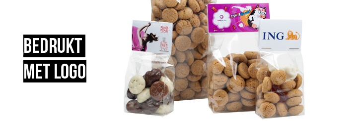 Pepernoten relatiegeschenk in zakje Pepernoten relatiegeschenk in zakje