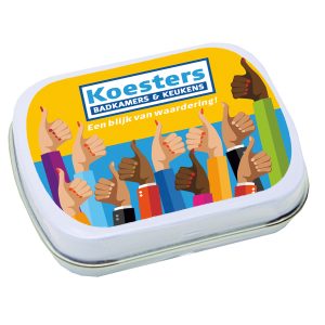 bedrukt mintblikje