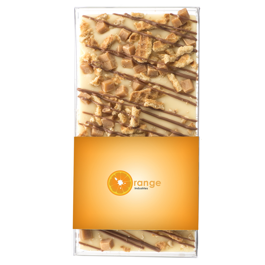 Chocoladereep in geschenkdoosje met logo