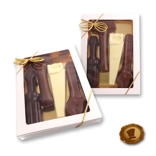 Chocolade Gereedschap in geschenkdoosjes