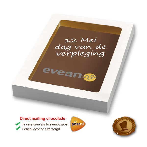 Bedrukte chocolade kaart