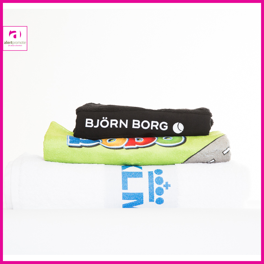 Handdoek met full colour bedrukking Handdoek met full colour bedrukking