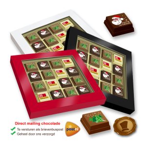 Premium Kerst Pralines 16 stuks met logo