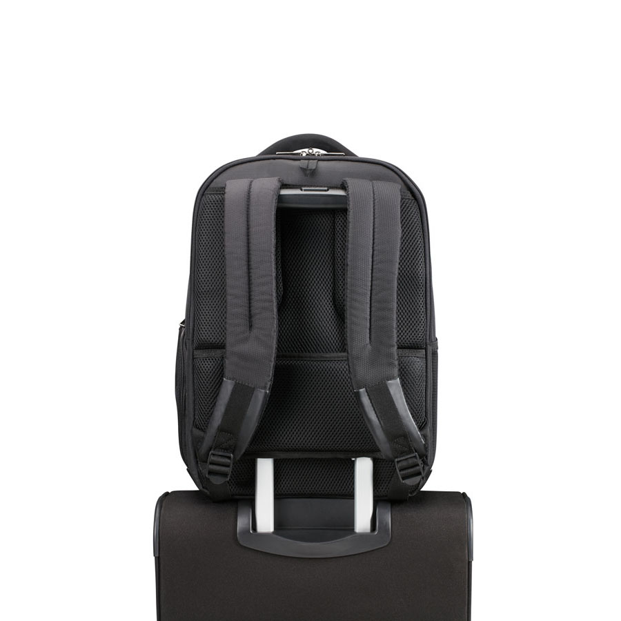 Samsonite laptop rugzak met USB aansluiting, personaliseerbaar met Samsonite laptop rugzak met USB aansluiting, personaliseerbaar met