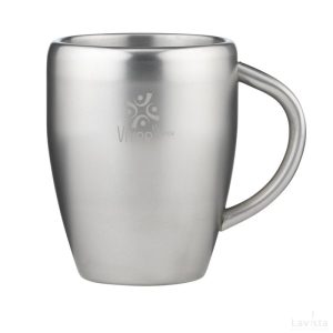 Bedrukte steelmug beker met logo