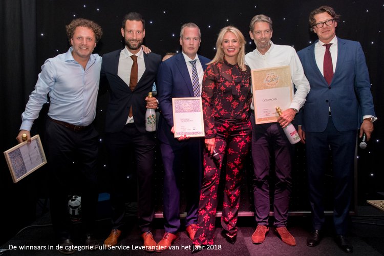 Leverancier van het jaar 2018 Interimage BeGlobal Compacon full service leverancier