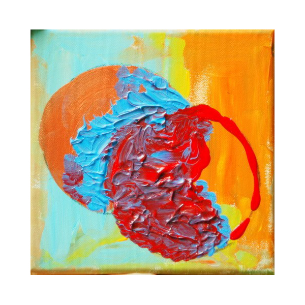 Schilderij The sun is shining just for us