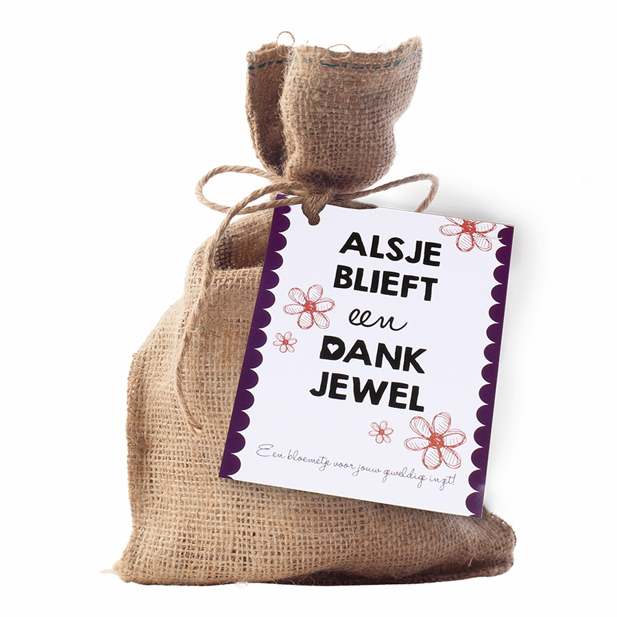 Zakje bloembollen - Alsjeblieft, een dankjewel