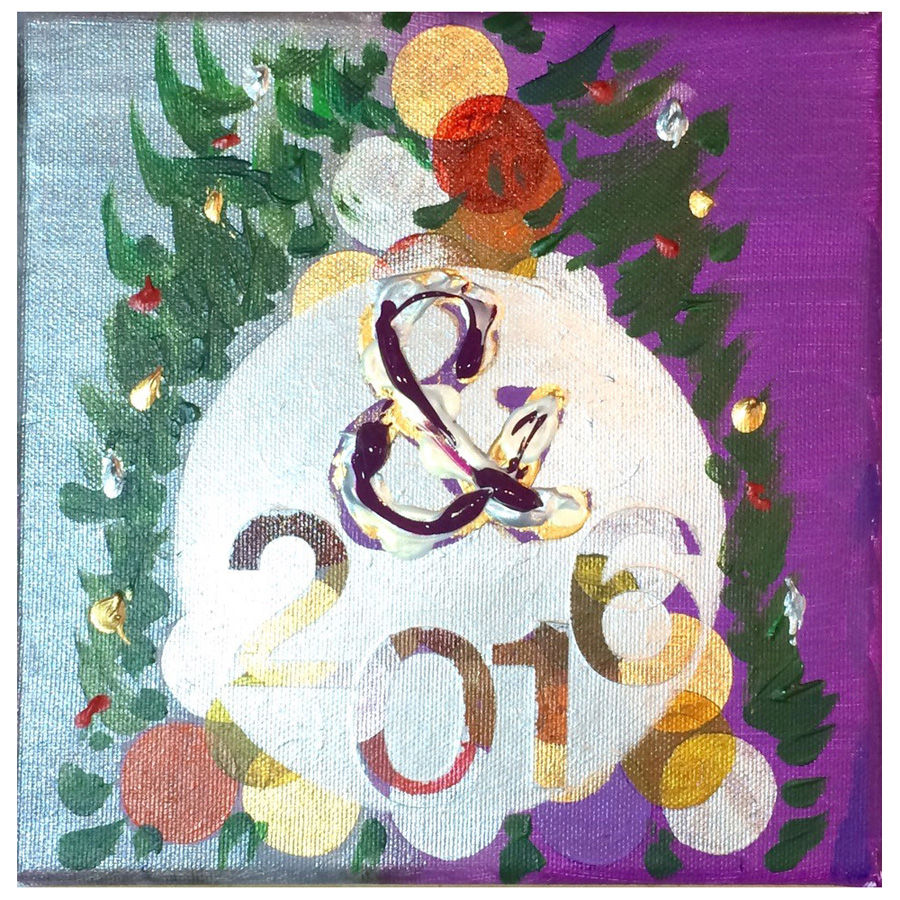 Schilderij We welcome this New Year Schilderij We welcome this New Year