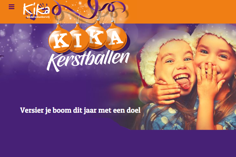 Kika Kerstballenactie tegen kinderkanker