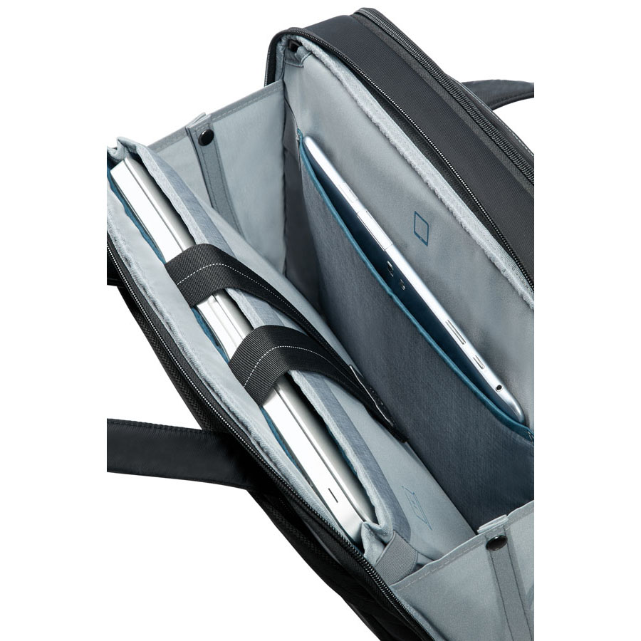 Samsonite luxe laptoptas 14.1'', personaliseerbaar met logo of init (4) Samsonite luxe laptoptas 14.1'', personaliseerbaar met logo of init (4)