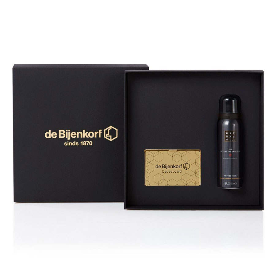 Bijenkorf cadeaukaart Rituals foam gold Bijenkorf cadeaukaart Rituals foam gold
