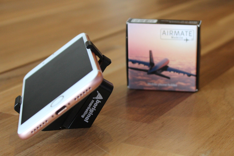 Airmate mobiele telefoonhouder voor het vliegtuig