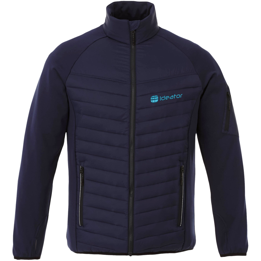 Banff heren hybrid geïsoleerd jack met logo Banff heren hybrid geïsoleerd jack met logo