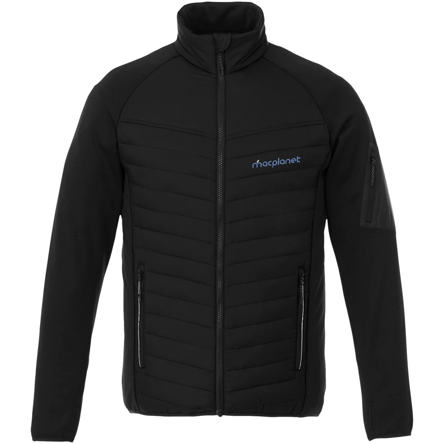 Banff heren hybrid geïsoleerd jack met logo Banff heren hybrid geïsoleerd jack met logo