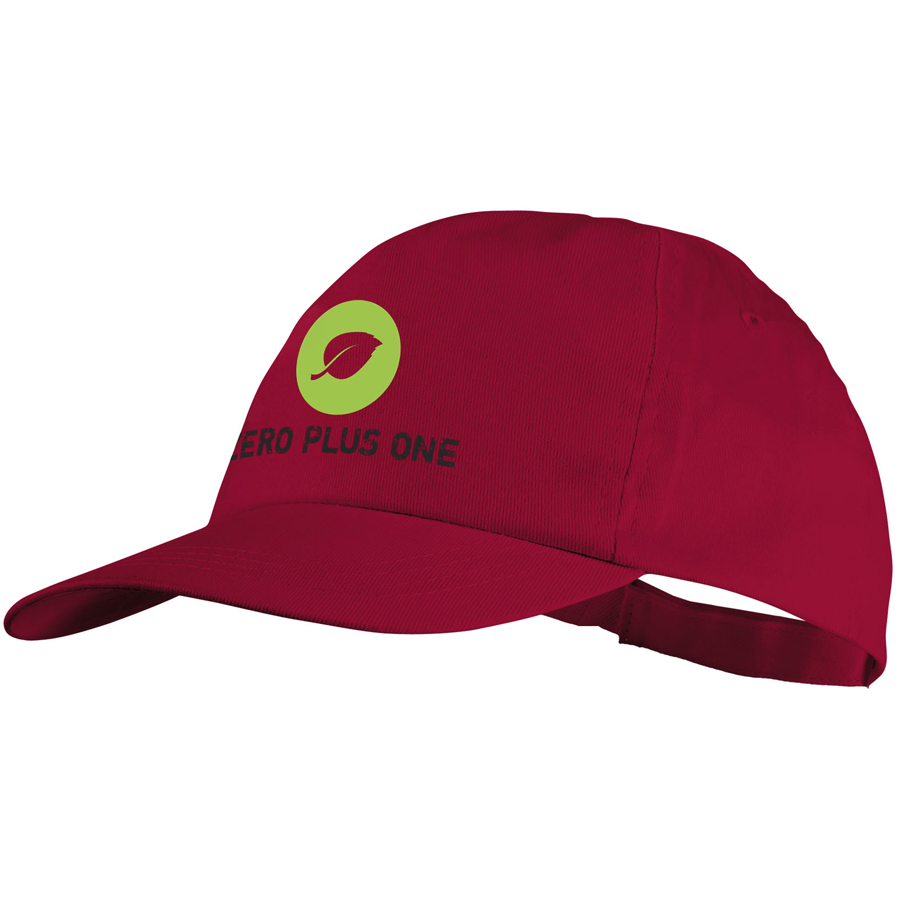 Basic 5 panel katoenen cap met logo Basic 5 panel katoenen cap met logo