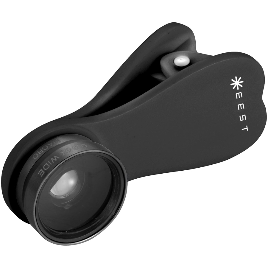 Bedrukte Breedhoek en macro lens met clip Bedrukte Breedhoek en macro lens met clip