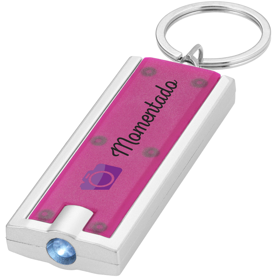Bedrukte Castor zaklamp met sleutelhanger Bedrukte Castor zaklamp met sleutelhanger