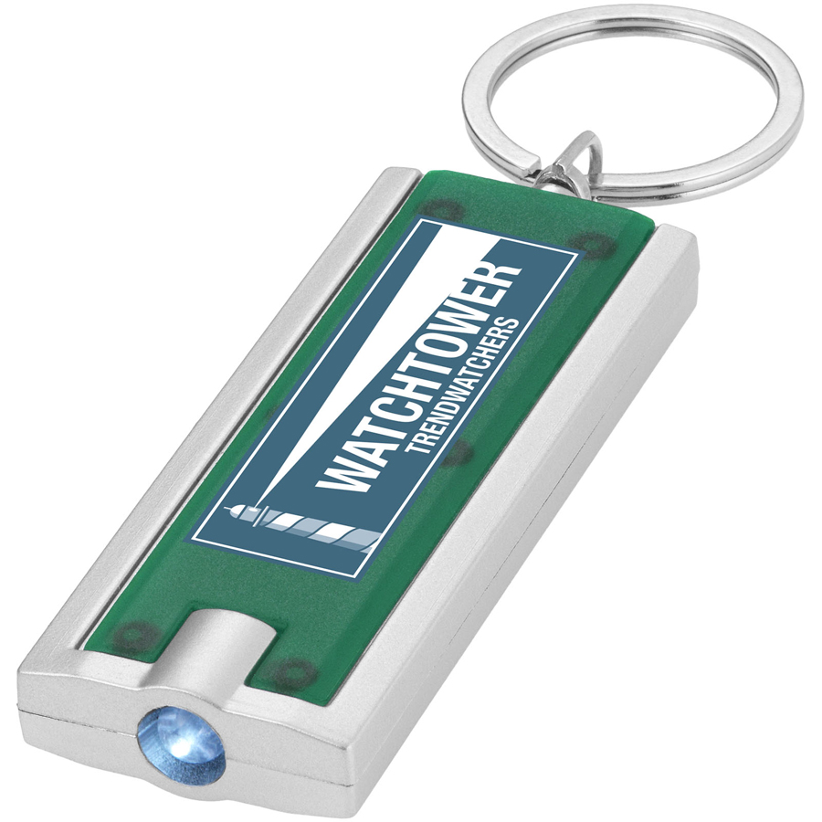 Bedrukte Castor zaklamp met sleutelhanger Bedrukte Castor zaklamp met sleutelhanger