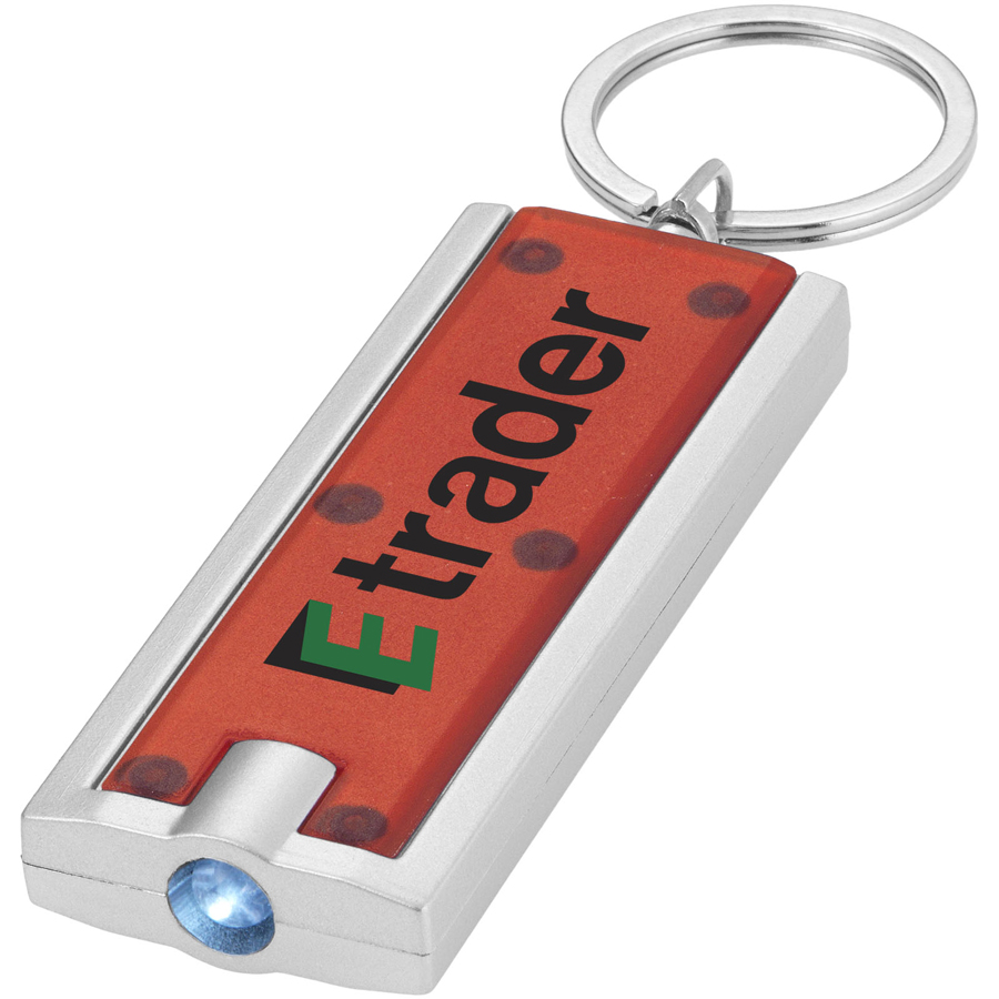 Bedrukte Castor zaklamp met sleutelhanger Bedrukte Castor zaklamp met sleutelhanger