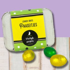 Eierdoosje met paaseitjes
