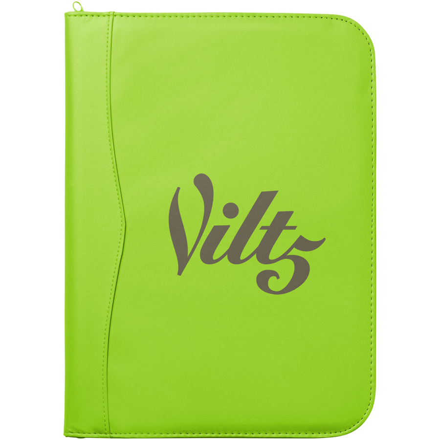 Bedrukte Ebony A4 portfolio met ritssluiting Bedrukte Ebony A4 portfolio met ritssluiting