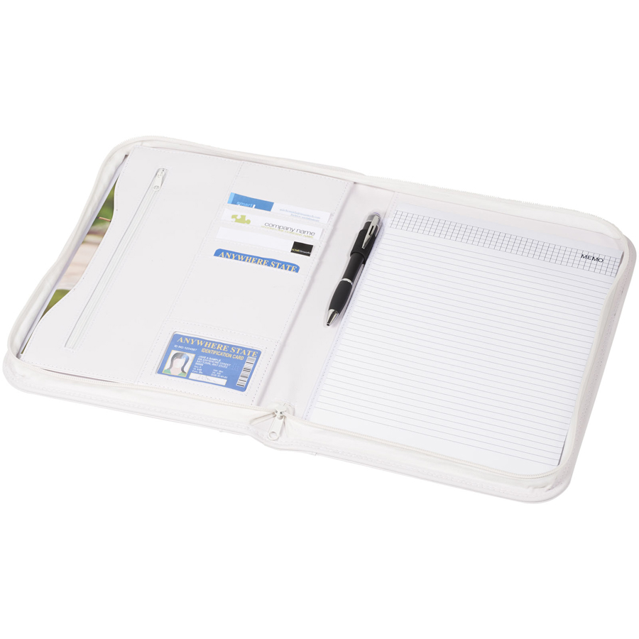 Bedrukte Ebony A4 portfolio met ritssluiting Bedrukte Ebony A4 portfolio met ritssluiting