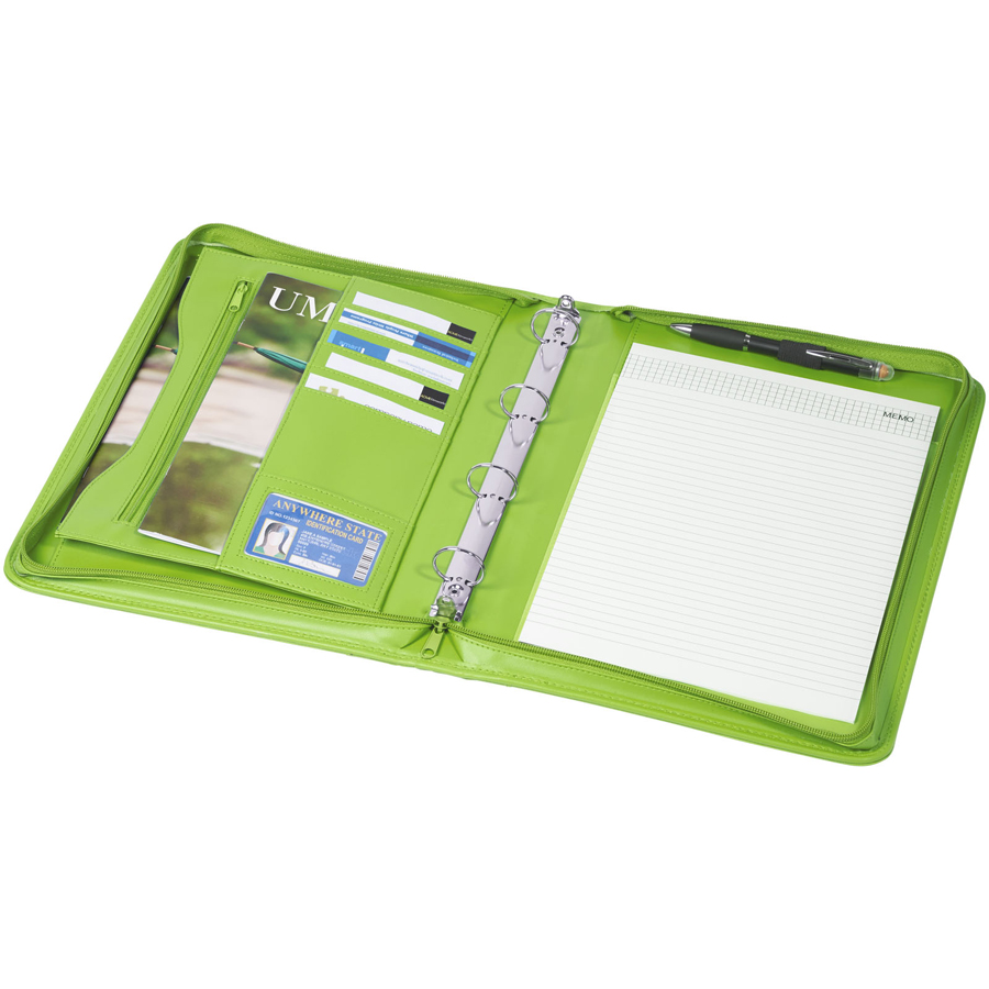 Ebony A4 portfolio met ritssluiting en handvat Ebony A4 portfolio met ritssluiting en handvat