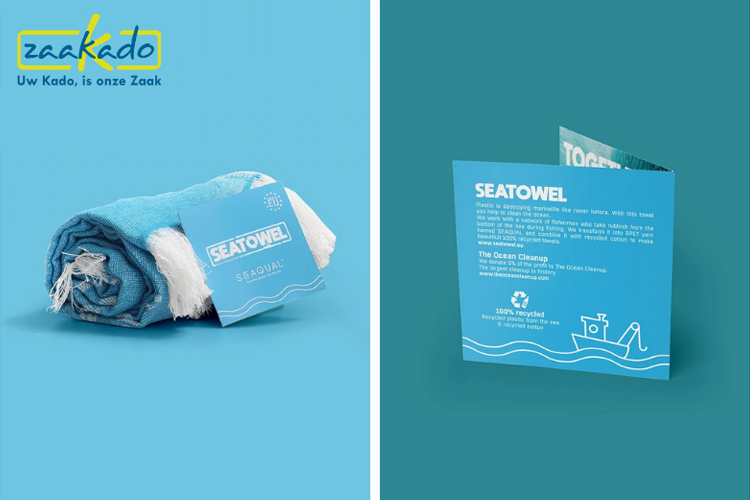 Gerecyclede handdoek SeaTowel BottleTowel