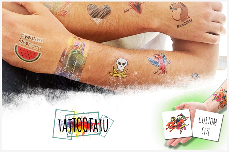 Plaktattoos laten bedrukken