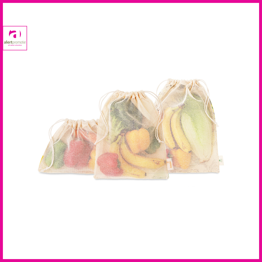 Alert promotie mesh zakje groente en fruit