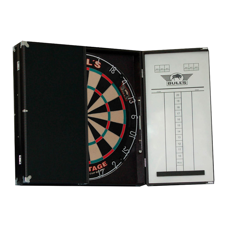 Bull's Hi-Q Aluminium Cabinet Zwart Zilver 2 Bull's Hi-Q Aluminium Cabinet Zwart Zilver