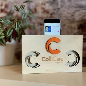 Houten telefoon speaker