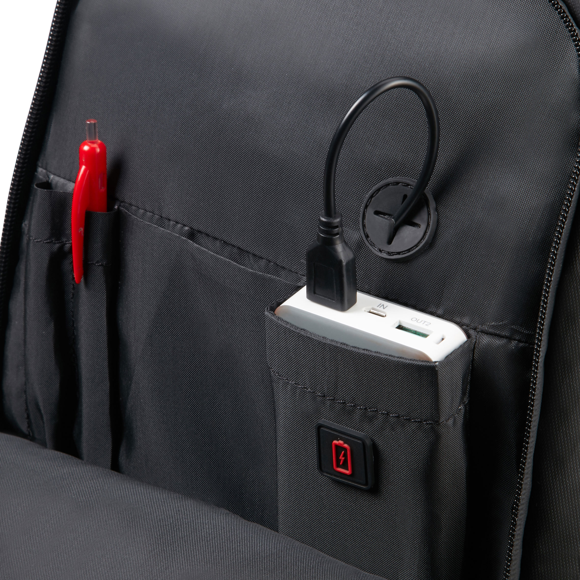Samsonite laptoprugzak met Powerbank Samsonite laptoprugzak met Powerbank