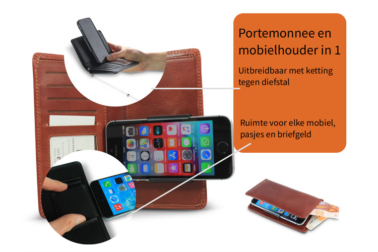 telefoonportemonnee all-in-one