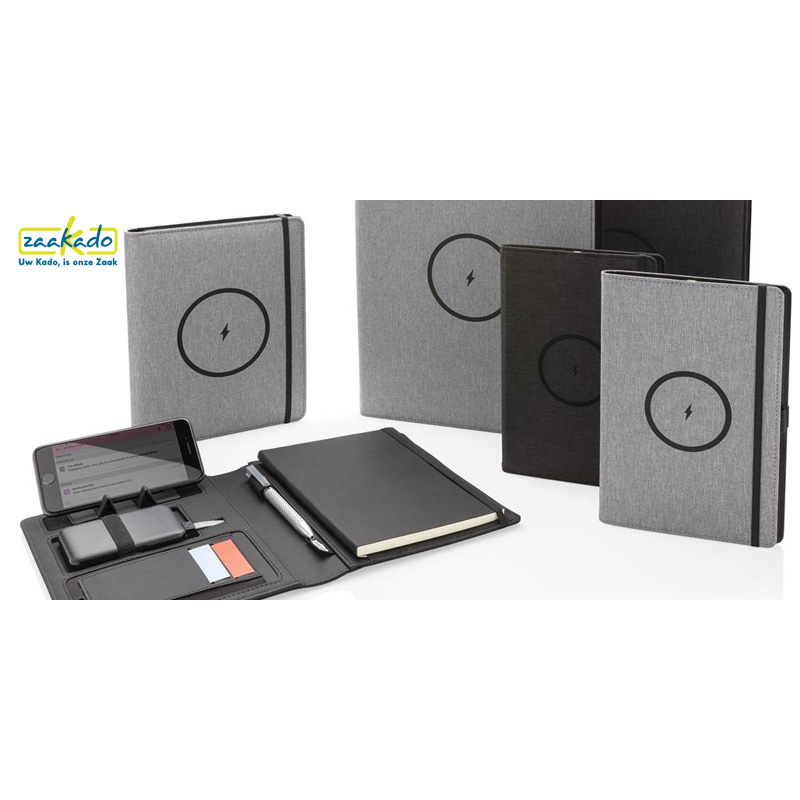 Luxe notitieboek met oplader Luxe notitieboek met oplader