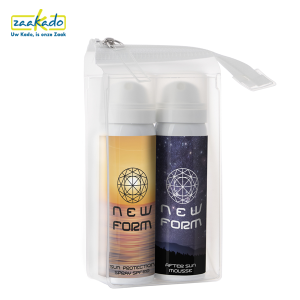 zonnebrand aftersun mousse bedrukt eigen design logo