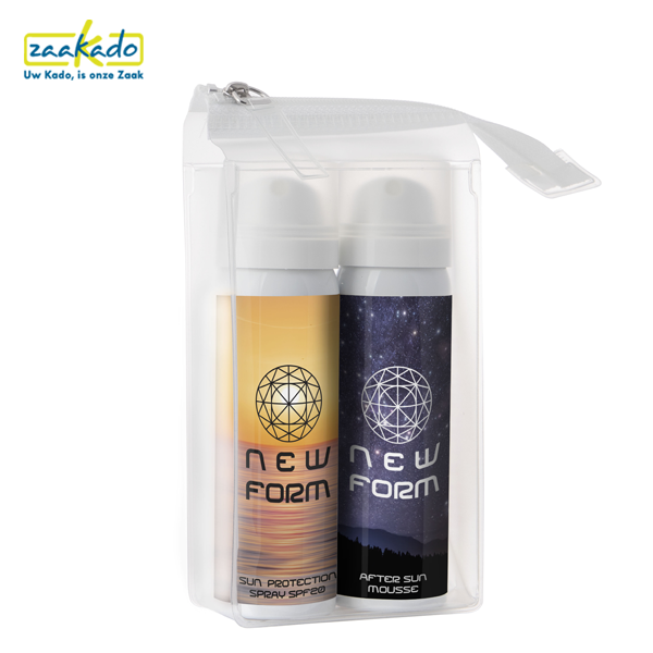 zonnebrand aftersun mousse bedrukt eigen design logo