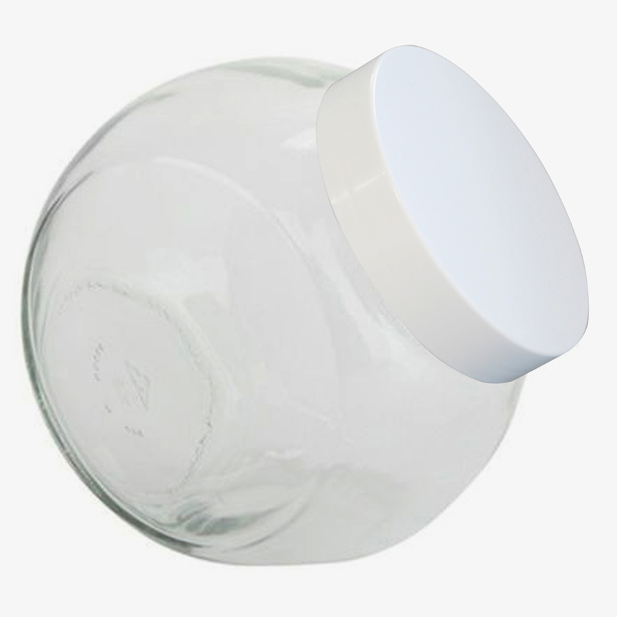 Snoeppot Sweets 2 liter Wit deksel