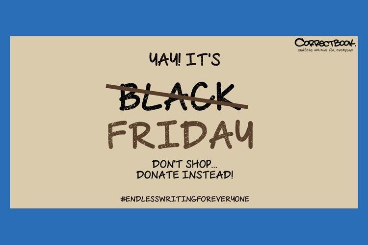 Correctbook ondersteunt duurzame tegenbeweging Black Friday