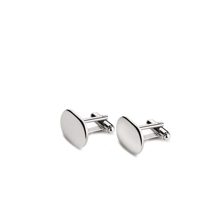 Manchetknopen ovaal (925 zilver)