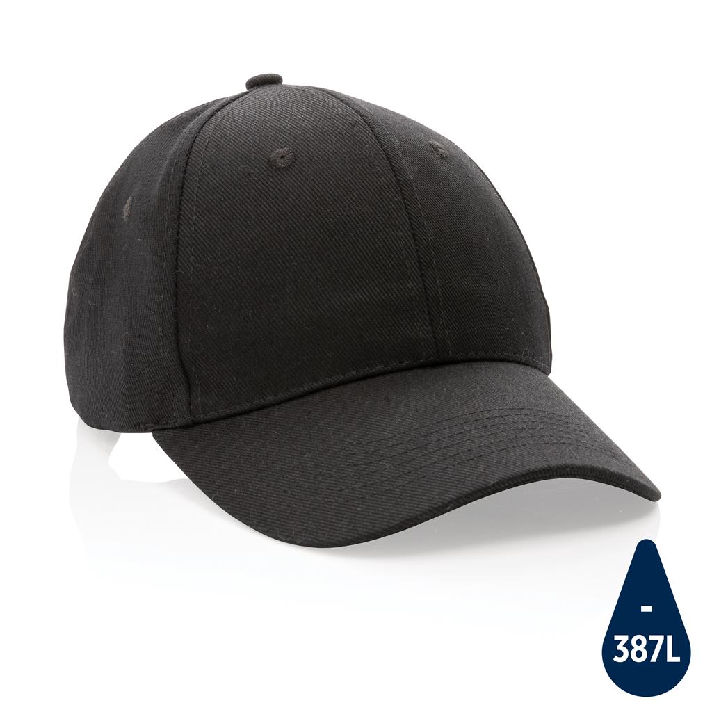 Impact 6 panel 280gr gerecycled katoenen cap, AWARE™ tracer