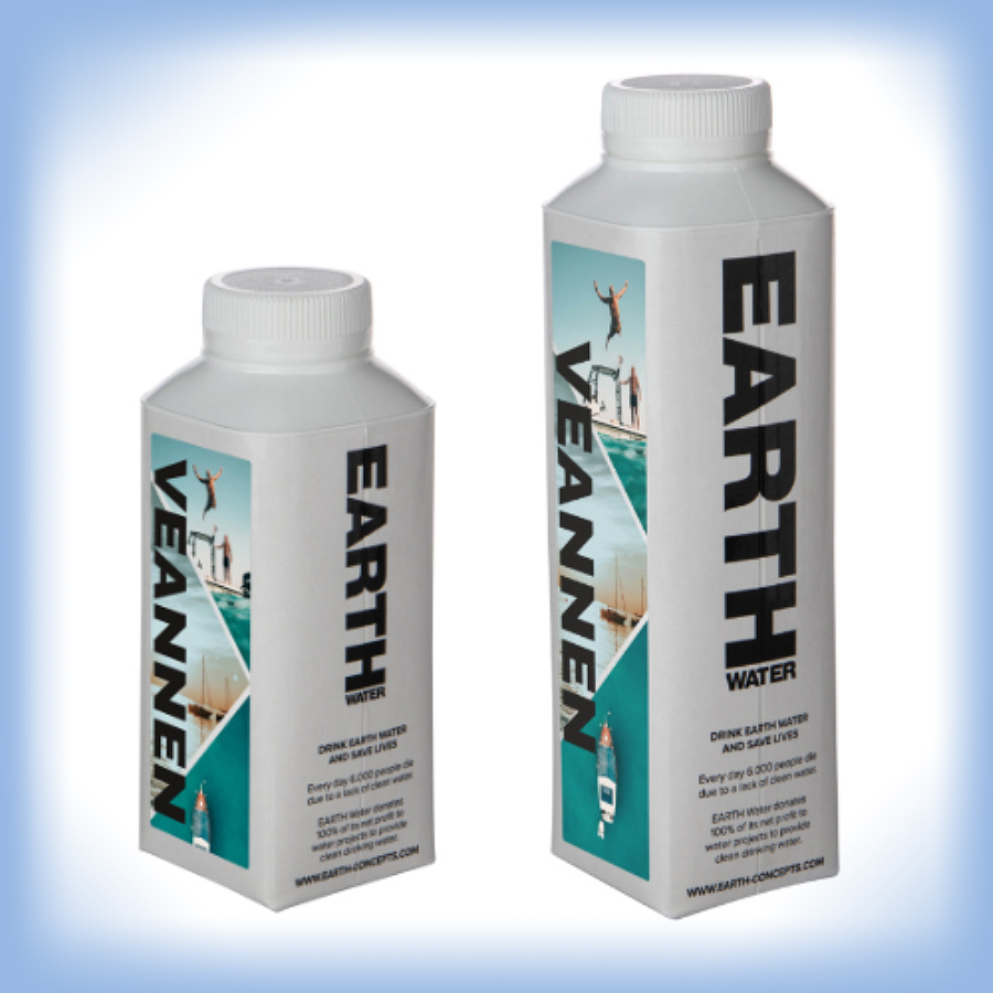 Earth Water duurzame kartonnen fles
