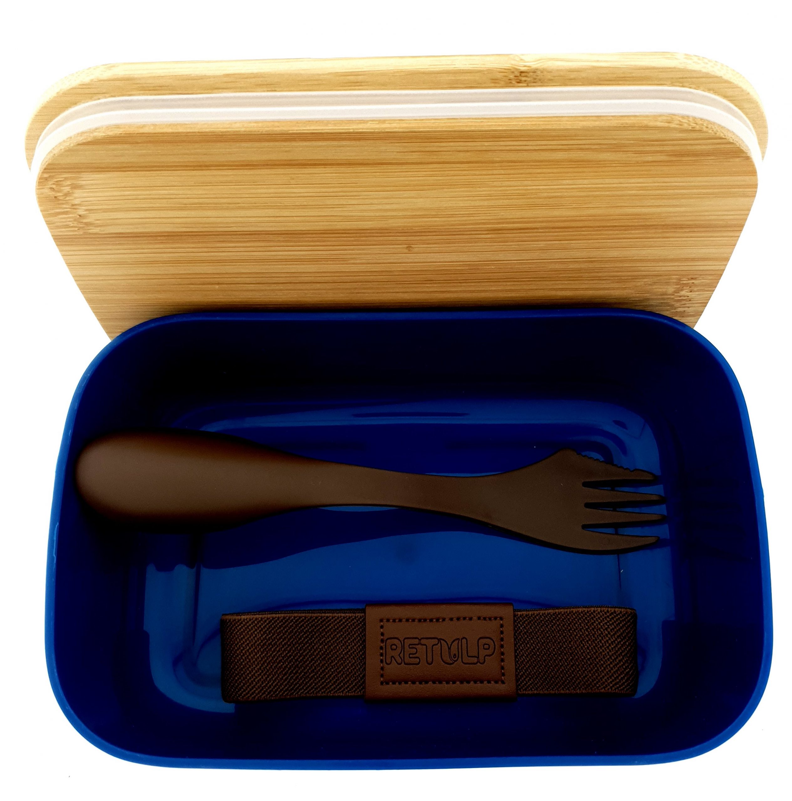 Lunchbox Retulp productfoto Blue binnenkant