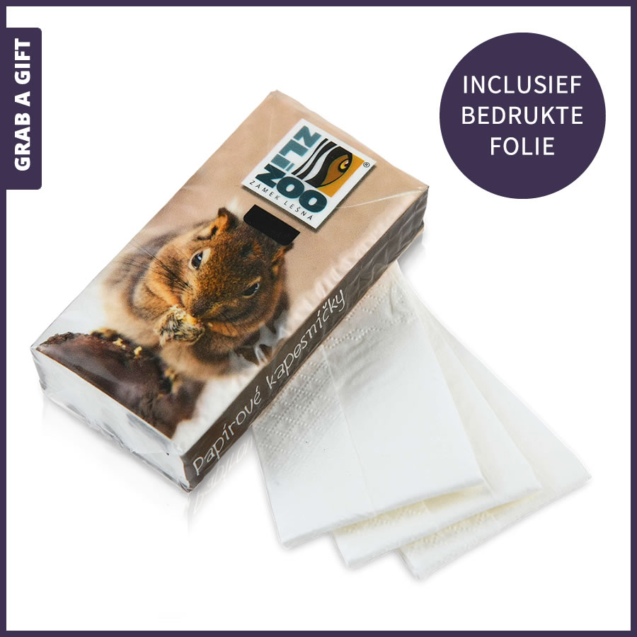 Pakje zakdoekjes in kleur bedrukken