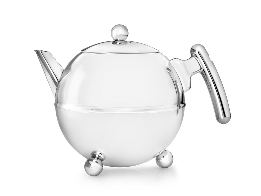 Theepot Duet® Bella Ronde 1,2L, chroom beslag