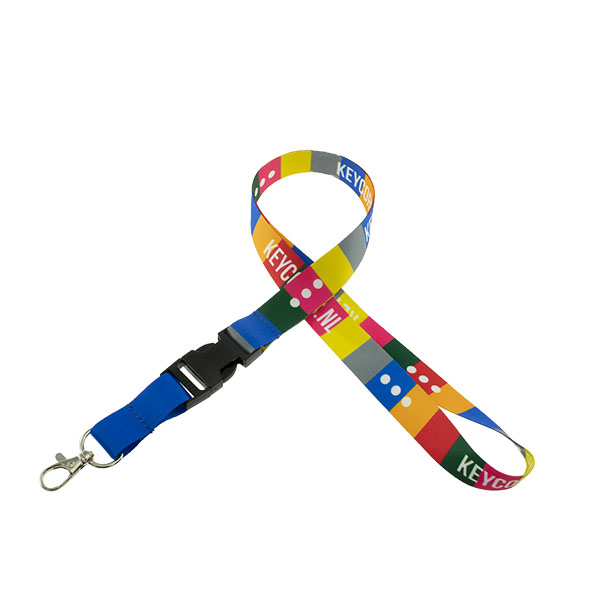 Full colour keycord met buckle