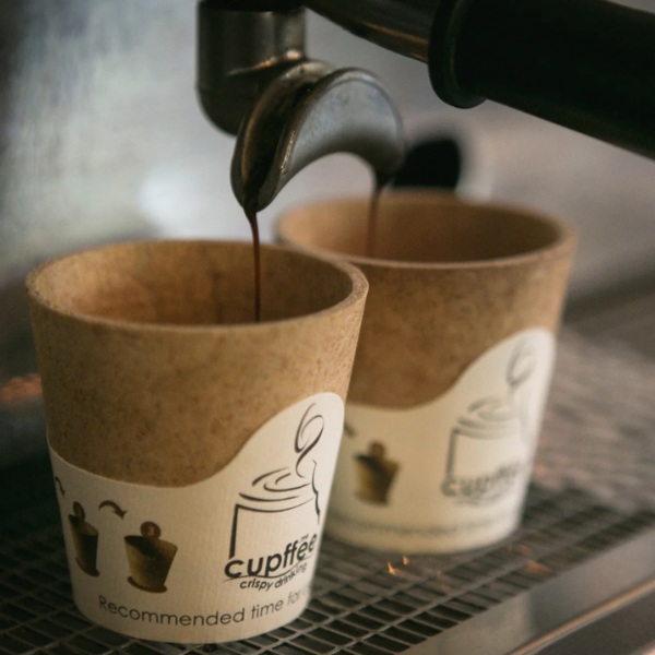 Eetbare koffiebekers