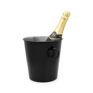Champagnekoeler enkelwandig zwart